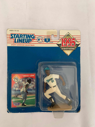Kenner Starting Lineup Mlb 1995 Chuck Carr Florida Marlins (Usado)