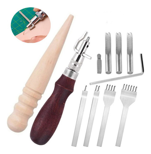 Juego De 11 Herramientas Para Coser Cuero