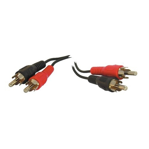 Cable 2 Rca A 2 Rca Negro Rojo 1.80mts Pack X10