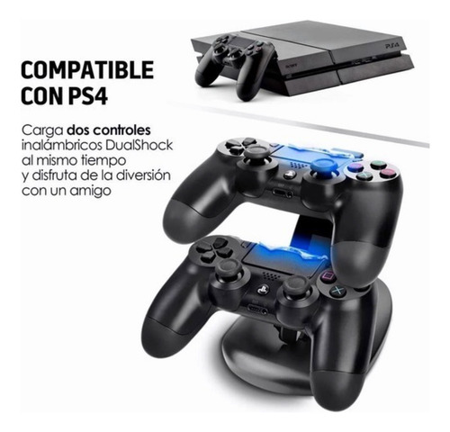 Base Cargadora De Controles Para Ps4 Slim Y Pro Dual