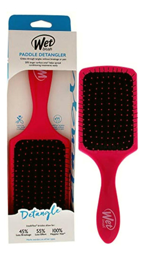 Cepillo Para Desenredar Con Paletas Húmedas, Color Rosa, 1