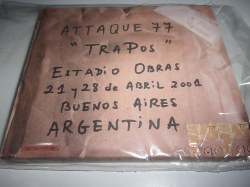 Cd Attaque 77 Trapos Primera Edición Slipcase Difusion B61