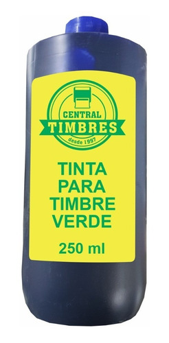 Tinta Para Timbre De Goma De 1/4 Litro 250ml Central Timbres