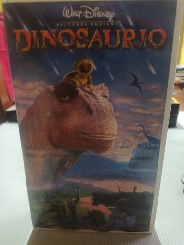 Película Vhs Disney Dinosaurio Cassette Morado Walt Disney