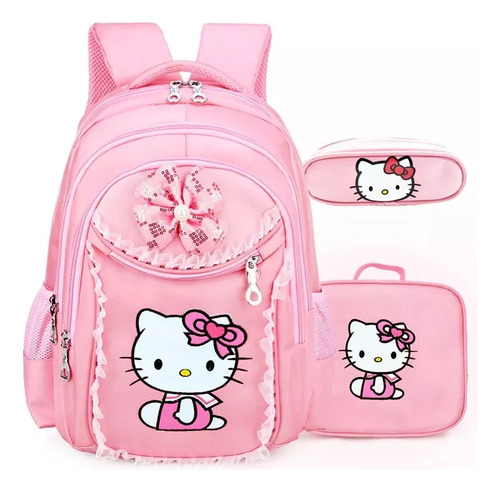 Mochila Hello Kitty Cute Girl De Alta Calidad Zm