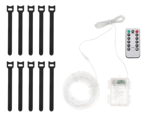 Tira De Luces De Cuerda A Batería Con 8 Modos De Control