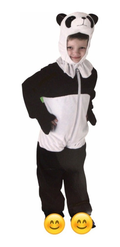 Disfraz Panda Mameluco Primavera Halloween Bebe Niños