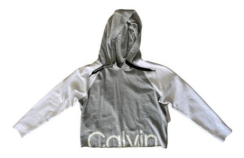 Sudadera Corta Marca Calvin Klein Sin Bolsas Ni Cierre.