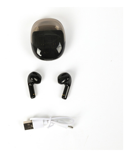 Auriculares Bluetooth In Ear Táctil Negro Con Estuche Tran