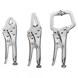 3pc Mini Locking Set 4 In. Curved Jaw Locking, 5in. Min...