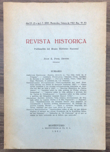 Revista Historica - Museo Histórico Nacional - Juan E. Pivel