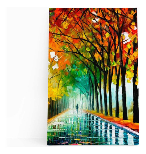 Quadros Canvas Arte Pinturas Artistas Pintores 60x40cm Cor Parque Armação Borda Infinita