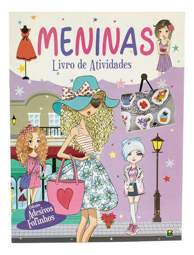 Adesivos Fofinhos: Meninas, De Brijbasi. Editora Brasileitura, Capa Mole Em Português