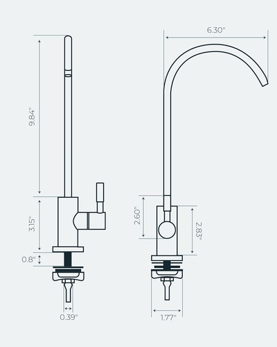 Grifo De Agua Potable Negro Para Fregadero De Cocina, Grifo