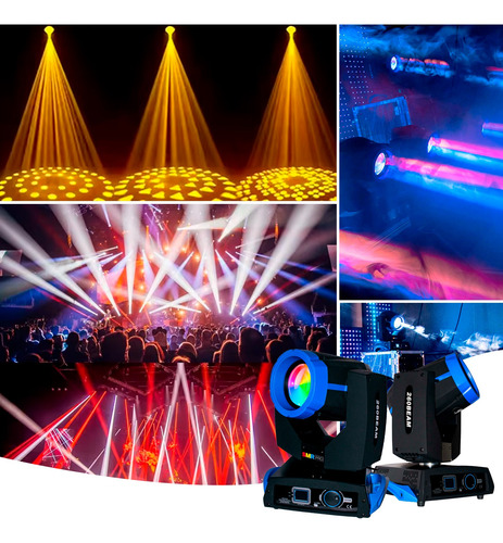 Cabeza Móvil Beam 9r 260w + Case Litogobos Arcoiris 2pz