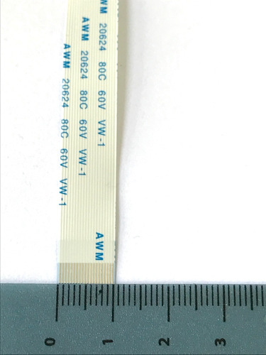 Cable Flex 20 Pines 20cm Plano Pin 0.5mm Awm 20624 80c60v   