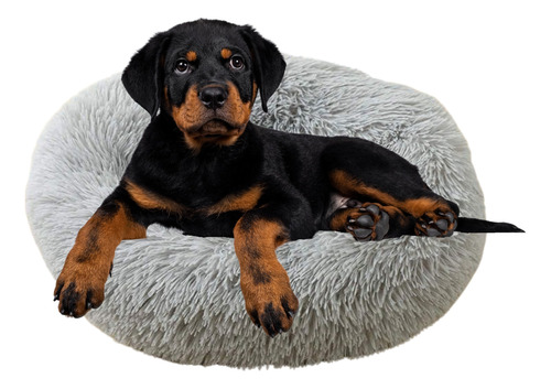 Cama De Mascota Tipo Dona Perro Gato Suave Antiestres 70 Cm