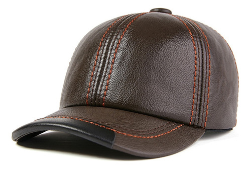 Gorra De Béisbol Hombres Cuero Genuino Sna-pback Masculino