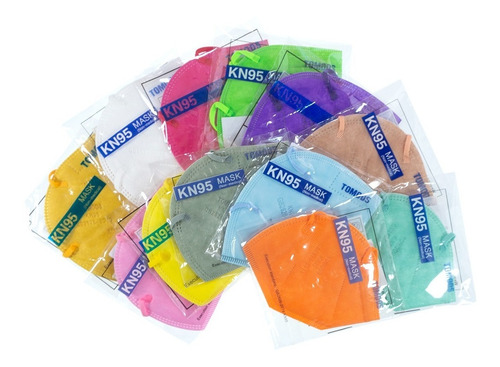 Imagen 9 de 9 de Cubrebocas Kn95 Mascarillas Tomods 12 Pzs Varios Colores