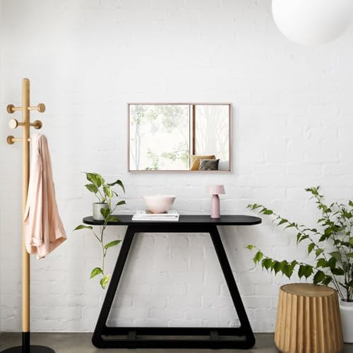 Espejo Rectangular Con Marco De Metal Aazzkang Para Baño, Do