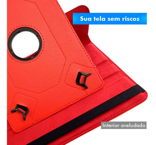 Capa Tablet Multilaser M10 M10a Giratória - Azul Marinho
