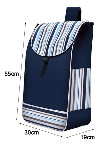 2 Carrito De Repuesto, Carrito De Compras Plegable, Azul