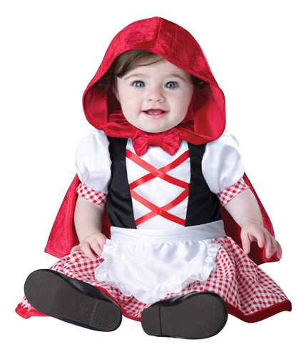 Personaje De Disfraz Para Bebe Y Niña Con Capucha Roja