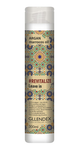 Leave In Argan Marrocos Oil Gllendex Crema De Peinar 300ml