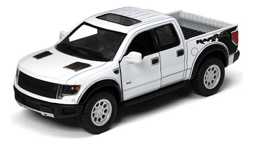 Miniatura Metal Ford F-150 Svt Raptor Branco 2013 Kt5365d