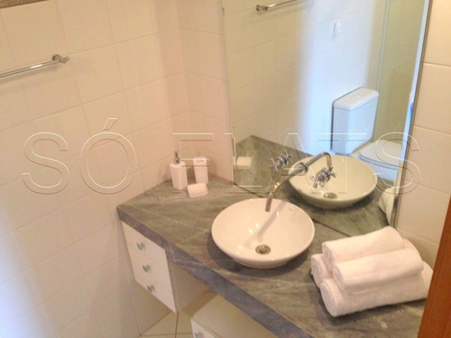 Imagem 9 de 15 de Ótimo Flat Em Alphaville, Prox Ao Shoppings, Centro Comercial E Grandes Vias - Sf30707