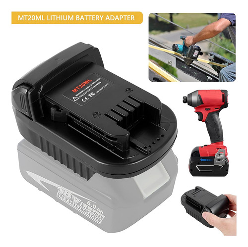 Para Convertidor De Adaptador De Batería Mt20ml Para