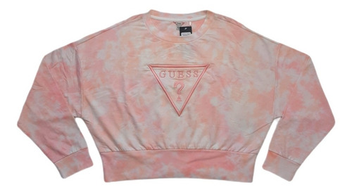 Polerón Guess Mujer Tie Dye - Coral Claro 