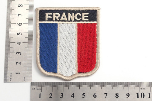25 Parches Apliques Banderas Bordadas Del Mundo Francia