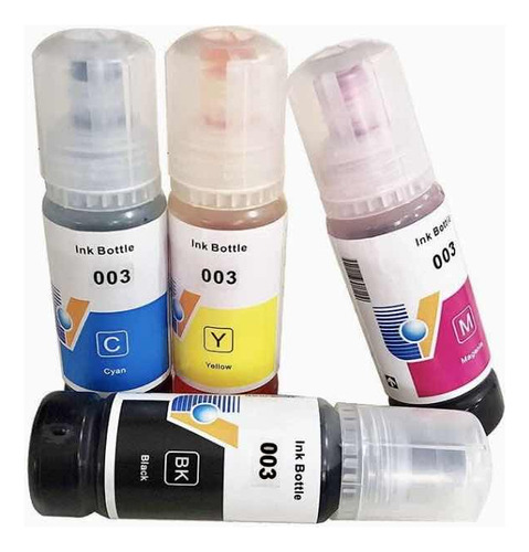 Tinta Para Impresora Genérica 504 Y 544 De Epson Color Magenta , Cyan, Yellou, Blak De 280 Ml 4 Unidades