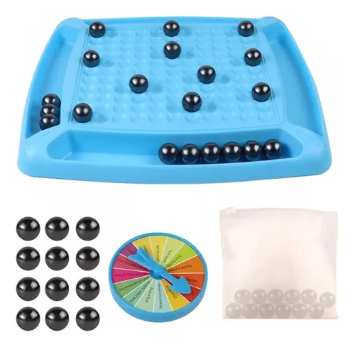 Juego De Mesa Magnético De 20 Piezas – Piedras Magnéticas Con Bolsa De Almacenamiento – Ajedrez De Viaje Para Niños Y Adultos – Regalo Para Reuniones Familiares Y Fiestas