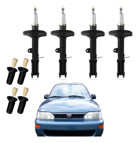 04 Amortecedor Corolla 1992 Até 2002 + Kit Suspensão