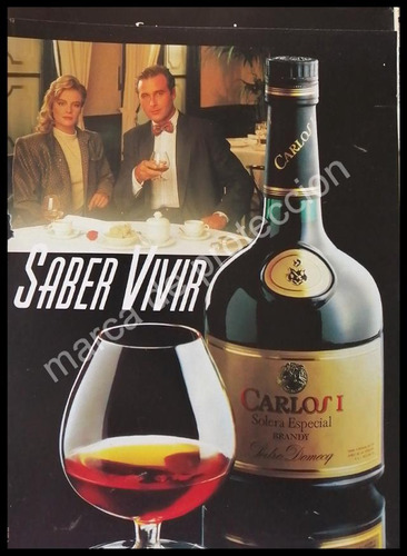 Cartel Retro Brandy Carlos I. Solera Especial 1980s