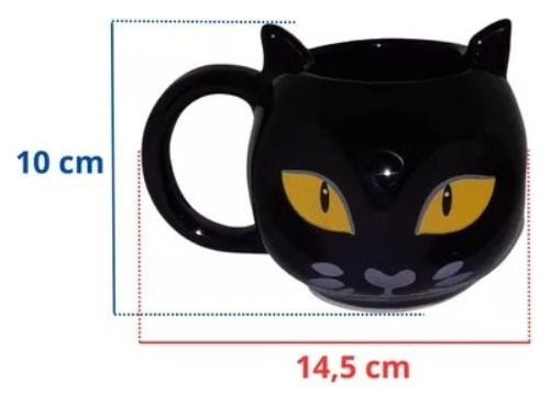 Caneca 3d Gatinho | Cerâmica Decorativa | Animais
