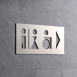 Letrero Para Baños Hombre Mujer En Aluminio 20x35cm
