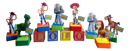 Centro De Mesa Infantiles Toy Story Cumpleaños