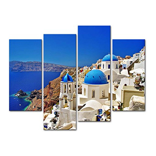 Arte De Pared De Isla De Santorini Grecia, Decoración ...