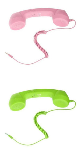 2 Pcs Micrófono De 3,5mm Receptor De Teléfono Celular