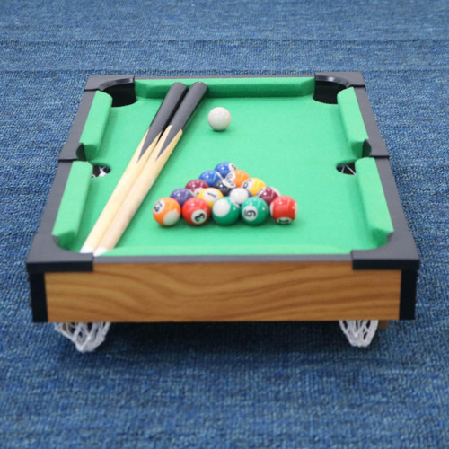 Juego De Snooker Bolas Mini Table Top Pool Billar Regalo