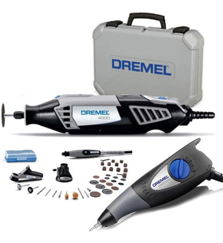 Retífica Dremel 4000 Completa + Gravador Engraver 290 Dremel