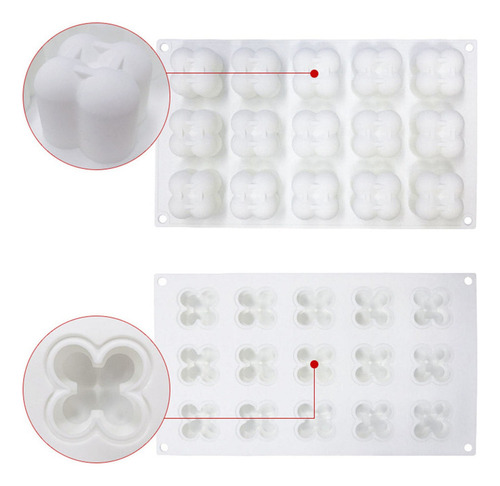 2xmolde De Vela Mini Cubo De Burbujas Para Artesanías De