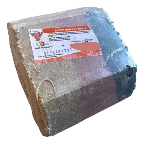 Block Mineral para Ganado 15 kg Sal
