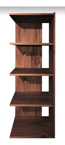 Estante Biblioteca Organizador Moderno Madera Oficina Cedro