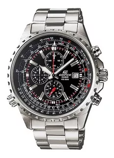 Reloj Casio Edifice Ef527d-1av Original Time Square Color de la correa Plateado