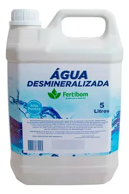 Água Desmineralizada Para Baterias E Radiadores 5l