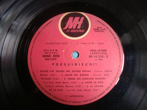 Sin Tapa Disco Porsuigieco 1976 Rn0